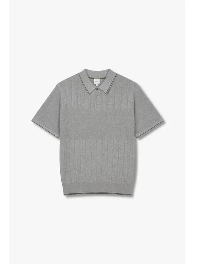 Multi Tissue Cotton Polo Knit Gray - PAUL SMITH - BALAAN 1