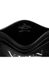 VLTN Logo Print Card Wallet Black - VALENTINO - BALAAN 5