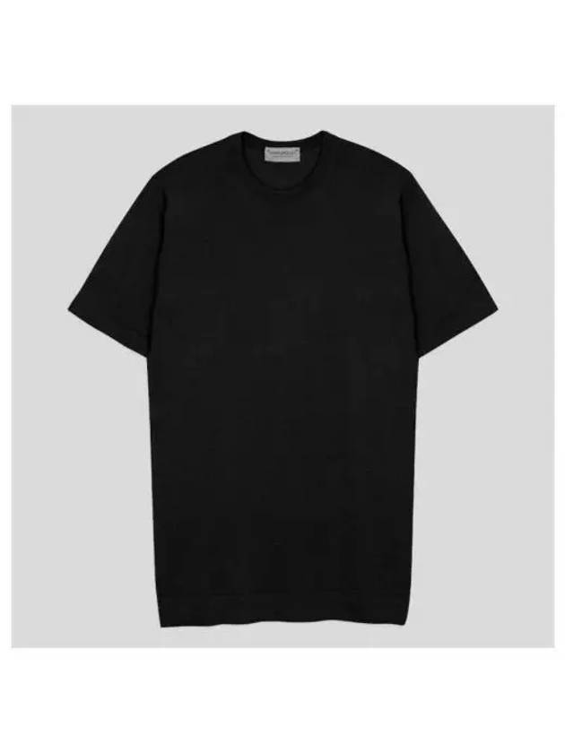 Roca Knit T Shirt Black - JOHN SMEDLEY - BALAAN 1