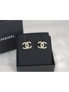 CC Logo Pearl Stud Earrings Gold - CHANEL - BALAAN 5