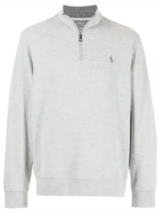 Logo Half Zip-up Sweatshirt Grey - POLO RALPH LAUREN - BALAAN 2