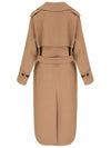 Cobalto COBALTO Belted Wool Coat Camel 2350110137 058 - MAX MARA - BALAAN 3