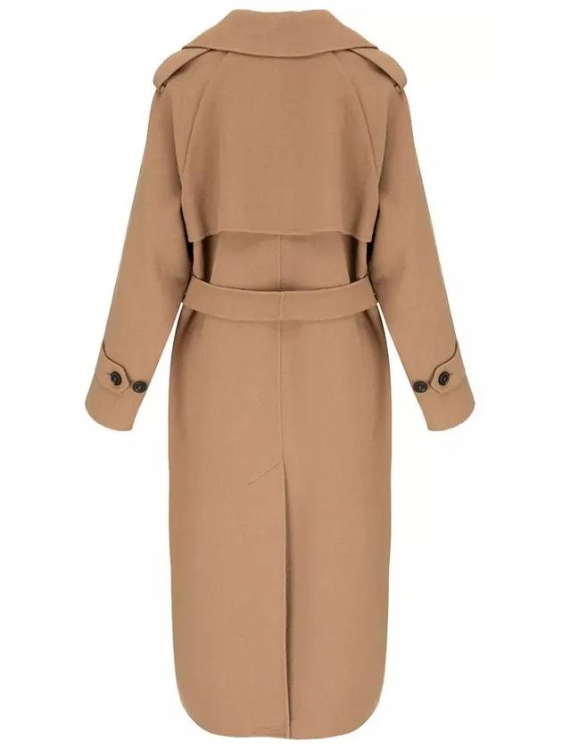 Cobalto COBALTO Belted Wool Coat Camel 2350110137 058 - MAX MARA - BALAAN 3