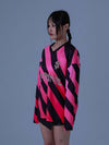 STRIPE FOOTBALL JERSEY T PINK - DILETTANTISME - BALAAN 5