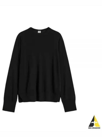 Crew neck silk cashmere knit 243 WRT0346 YA0084 001 - TOTEME - BALAAN 1