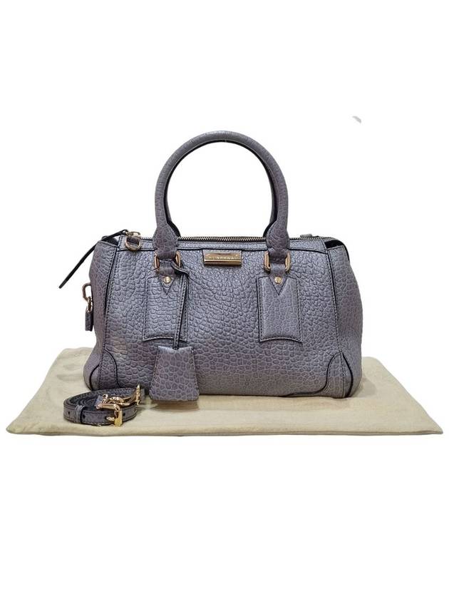 Women 3870768 Gray Glad Stone Tote Bag Strap - BURBERRY - BALAAN 10