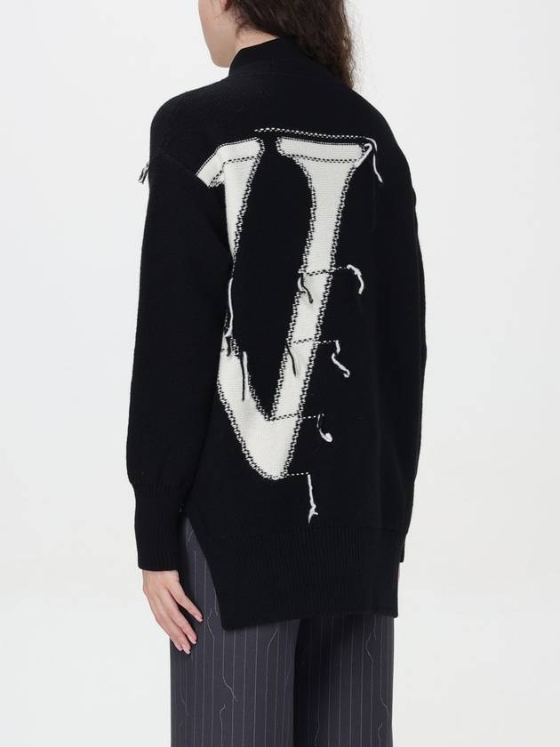 logo intarsia knit wool cardigan OWHB043C99KNI0011004 - OFF WHITE - BALAAN 4