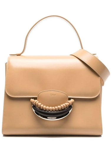 Kattie Leather Shoulder Bag Beige - CHLOE - BALAAN 1