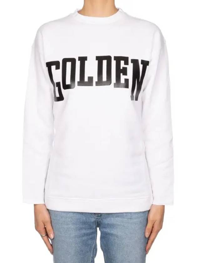 Logo Overfit Sweatshirt White - GOLDEN GOOSE - BALAAN 3