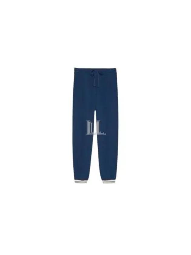 Interlocking G Embroidered Logo Track Pants Blue - GUCCI - BALAAN 2