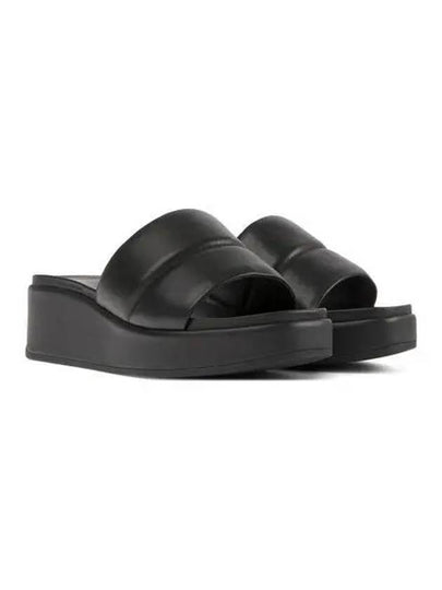 Misia Platform Leather Slippers Black - CAMPER - BALAAN 2