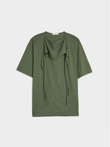 Women's Foulard Short Sleeve T Shirt Green - LEMAIRE - BALAAN 1