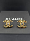 CC logo crystal earrings gold - CHANEL - BALAAN 5