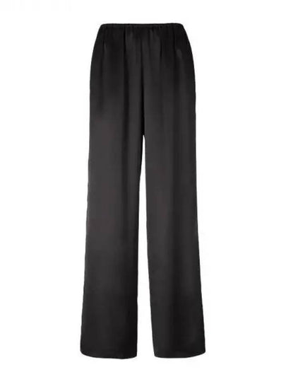 Toteme Black Silk Banding Pants 271308 - TOTEME - BALAAN 1