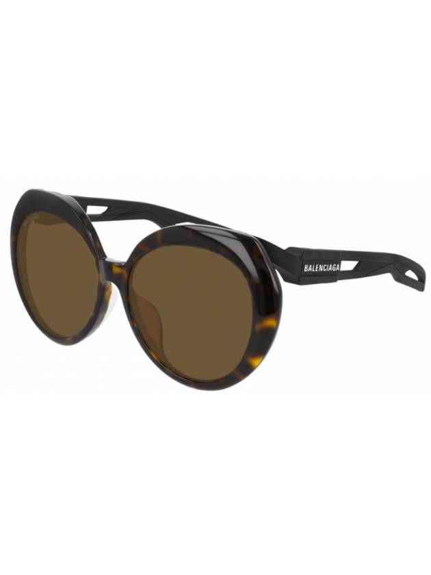 Eyewear Logo Round Sunglasses Brown - BALENCIAGA - BALAAN 1