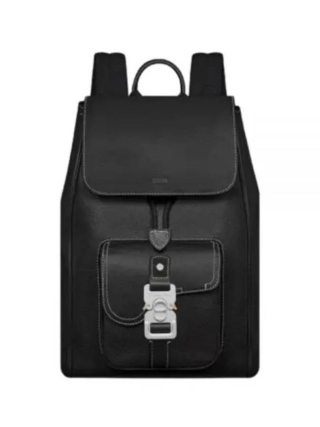 Saddle Grained Calfskin Backpack Black - DIOR - BALAAN 2