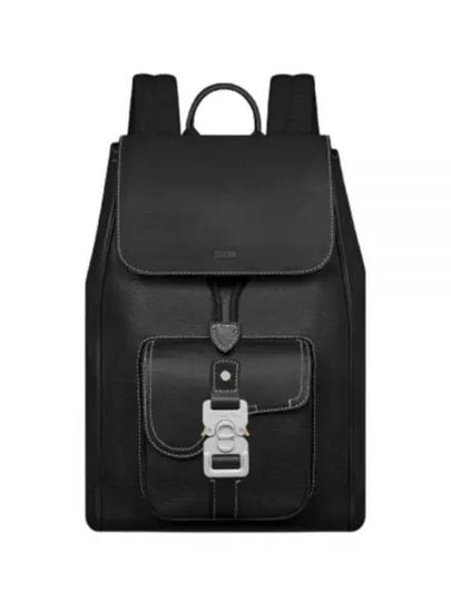 Saddle Grained Calfskin Backpack Black - DIOR - BALAAN 2