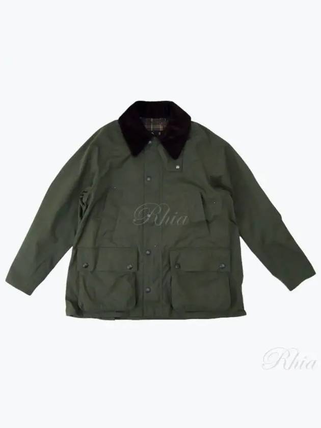 OS Pitched Bedale Casual Non-Wax Jacket Sage - BARBOUR - BALAAN 2