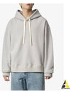 Drawstring Cotton Hoodie Powder Green - JIL SANDER - BALAAN 2