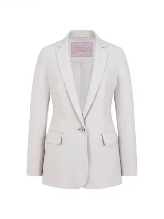 Women s narrow lapel one button jacket gray 270913 - HERNO - BALAAN 1