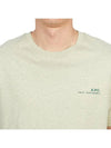 Men's Overdyed Item Logo Short Sleeve T-Shirt Light China Green - A.P.C. - BALAAN 8