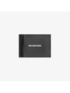 Balenciaga Grained Calfskin Bill Clip Cash Bifold Card Holder Black White Luxray - ETC - BALAAN 3