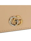 GG Marmont Chain Supreme Long Wallet Light Beige Ebony - GUCCI - BALAAN 8