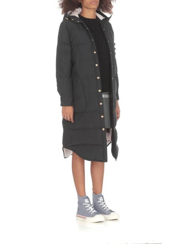 4 Bar Plain Weave Mini Pleated Skirt Grey - THOM BROWNE - BALAAN 6