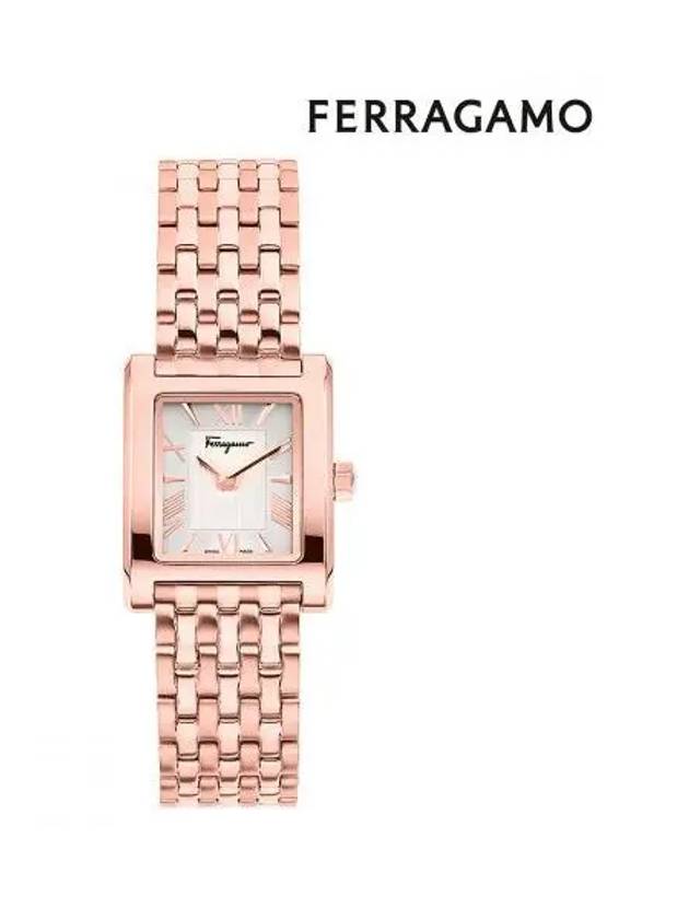 Lace Metal Watch Pink Gold - SALVATORE FERRAGAMO - BALAAN 2