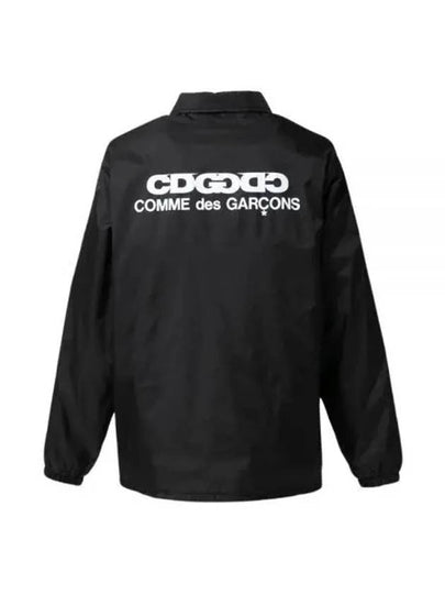 CDG Logo Coach Jacket Black - COMME DES GARCONS - BALAAN 2