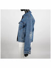 Anagram Jacket In Denim Mid Blue - LOEWE - BALAAN.