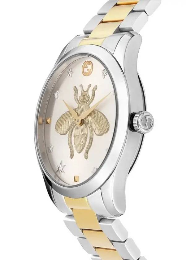 G Timeless Bee Metal Watch Silver YA1264131 - GUCCI - BALAAN 4