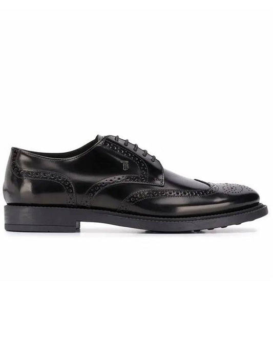 lace-up brogue shoes black - TOD'S - BALAAN 1
