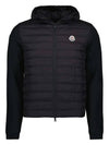 Men s Mix Knit Logo Padded Cardigan 9B00009 M1124 999 - MONCLER - BALAAN 1