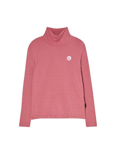 Tencel Turtle Neck T Shirt Pink - THE GREEN LAB - BALAAN 2