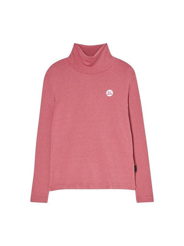 Tencel Turtle Neck T Shirt Pink - THE GREEN LAB - BALAAN 1