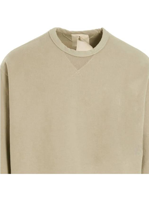 Garment Dyed Cotton Jersey Sweatshirt Beige - TEN C - BALAAN 5