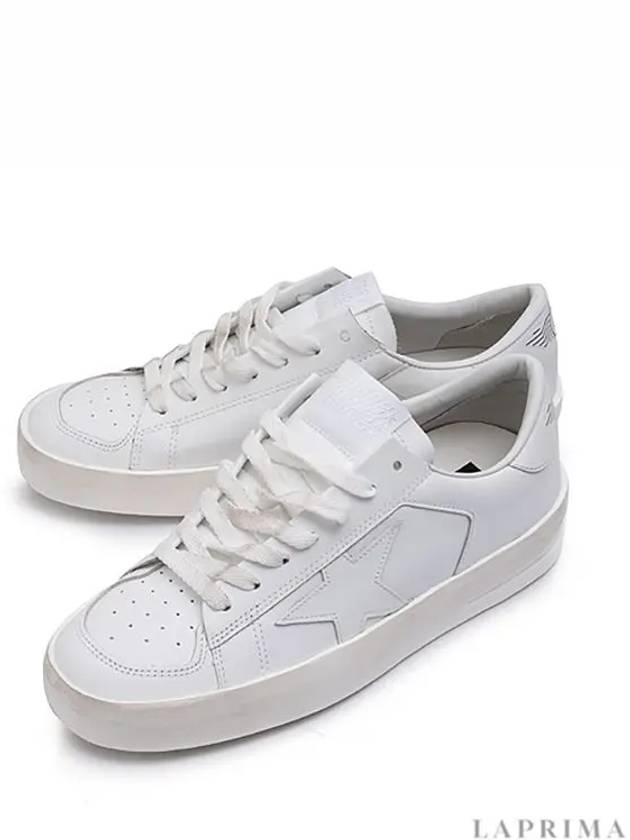 Stardan Leather Low Top Sneakers White - GOLDEN GOOSE - BALAAN 4