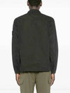 Organic Cotton Shirt Zip Up Jacket Black - STONE ISLAND - BALAAN 6