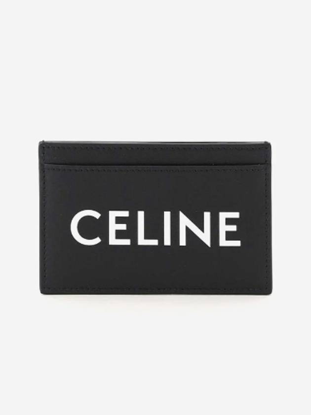 Lettering Logo Printing Card Wallet Black - CELINE - BALAAN 2