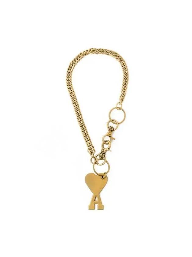 Heart Logo Metal Key Holder Gold - AMI - BALAAN 6