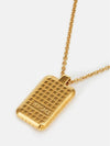 Engraved logo pendant necklace 10163771A00620 - VERSACE - BALAAN 3