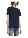 Fox Head Patch Classic Short Sleeve T-Shirt Navy - MAISON KITSUNE - BALAAN 3