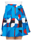 Golf Adina Print Skirt Brilliant Blue Big Bridge - J.LINDEBERG - BALAAN 10