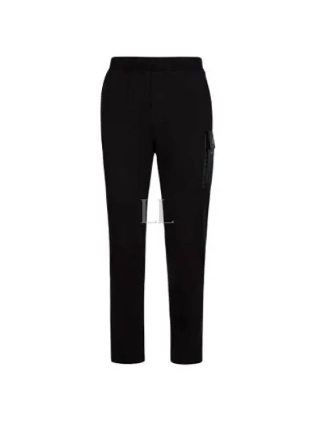 Metropolis Series Stretch Fleece Mixed Track Pants Black - CP COMPANY - BALAAN 2