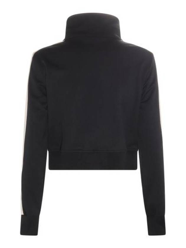 High Neck Track Jacket Black - PALM ANGELS - BALAAN 3