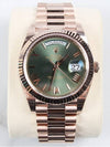 Day Date Olive Green Rose Gold Box 23 Years - ROLEX - BALAAN 1