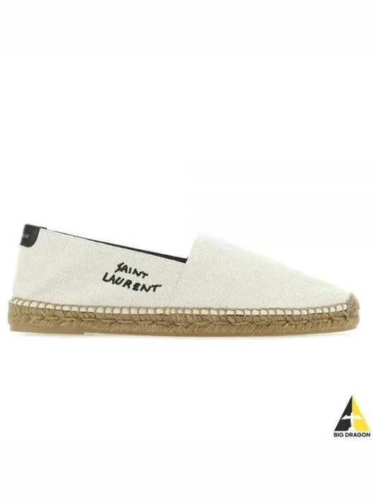 Logo Monogram Espadrilles Beige - SAINT LAURENT - BALAAN 2