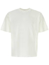 Fissato Effect Compass Embroidery Logo Short Sleeve T-shirt White - STONE ISLAND - BALAAN 1