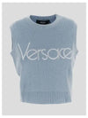 Logo embroidered sleeveless knit 271051 - VERSACE - BALAAN 1